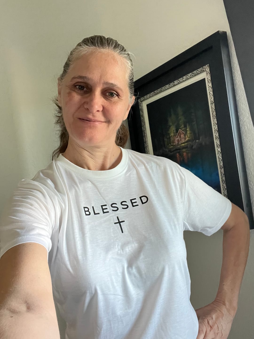Customer photo review of Blessed Tee