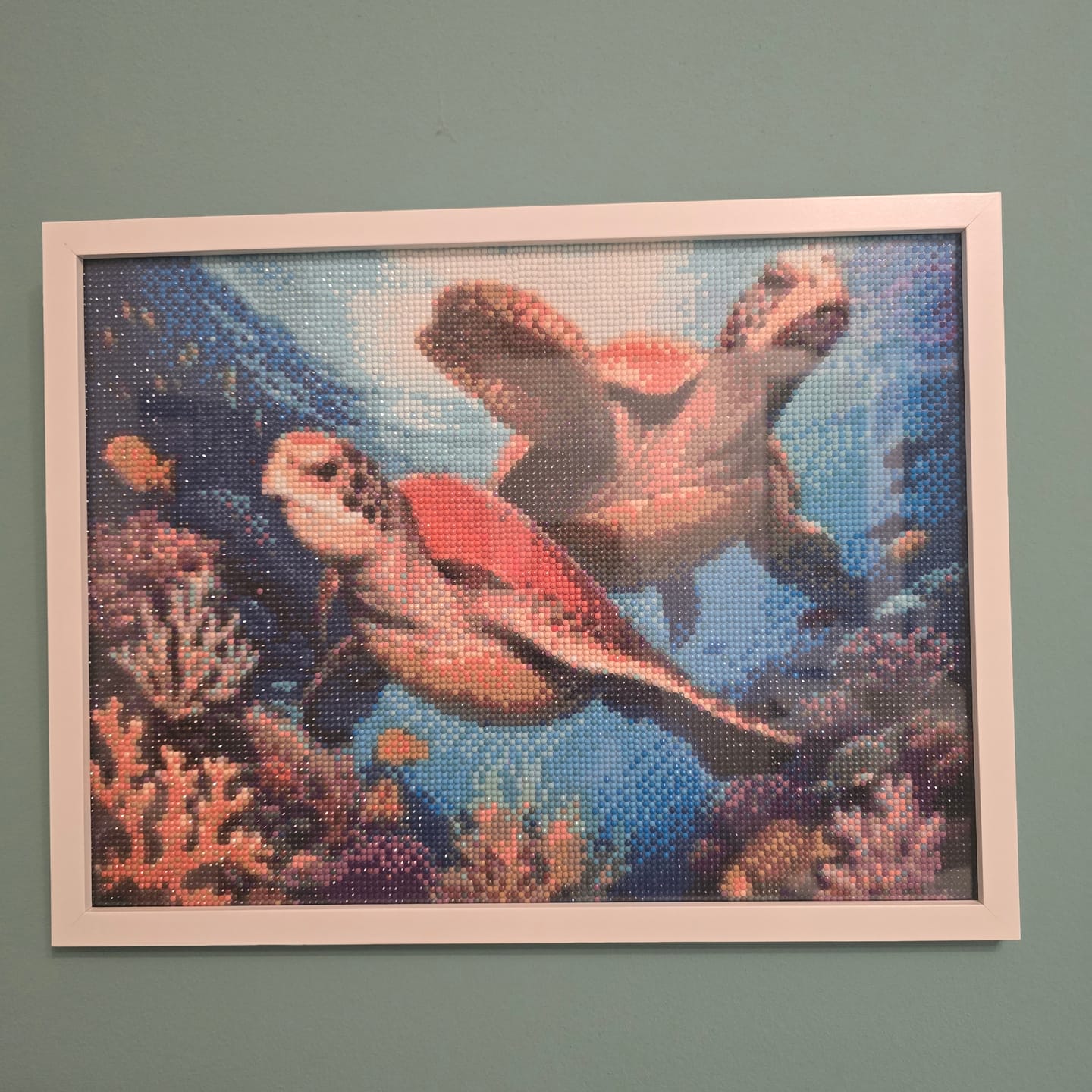 Customer photo review of Überraschungsbild - Diamond Painting