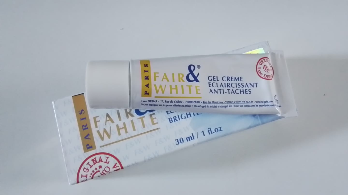 Customer photo review of Fair & White Original Gel Cream 1 oz