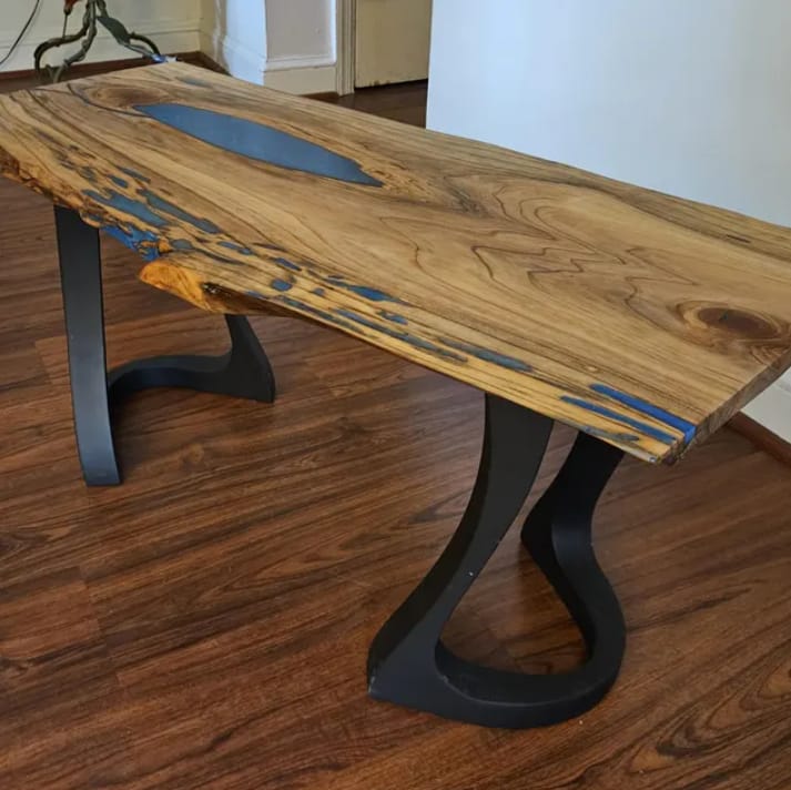 Customer photo review of End Table Legs 219 Curva 20" H Mid-Century Modern Style