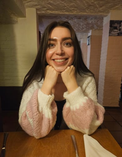 Customer photo review of Bold Stripes Oversized Cardigan