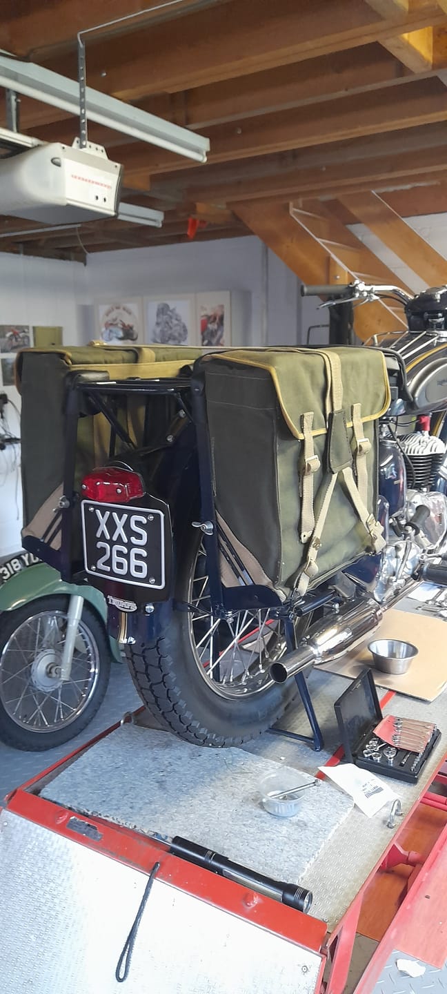 Customer photo review of Classic Metal Pressed 7×5 Motorbike Number Plate
