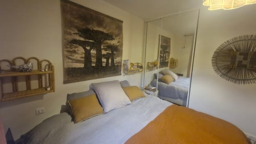 Customer photo review of BELEM - Etagère suspendue murale 2 niveaux en rotin naturel