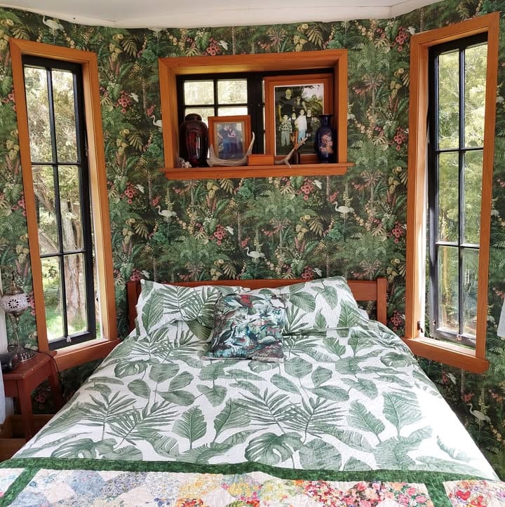 Customer photo review of Masoala Wallpaper - Green - Discontinuing - 26 Rolls Left