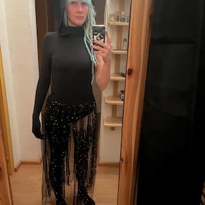 Customer photo review of Just Black Asymmetrical Costume