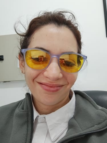 Customer photo review of blue blocker vera 450nm