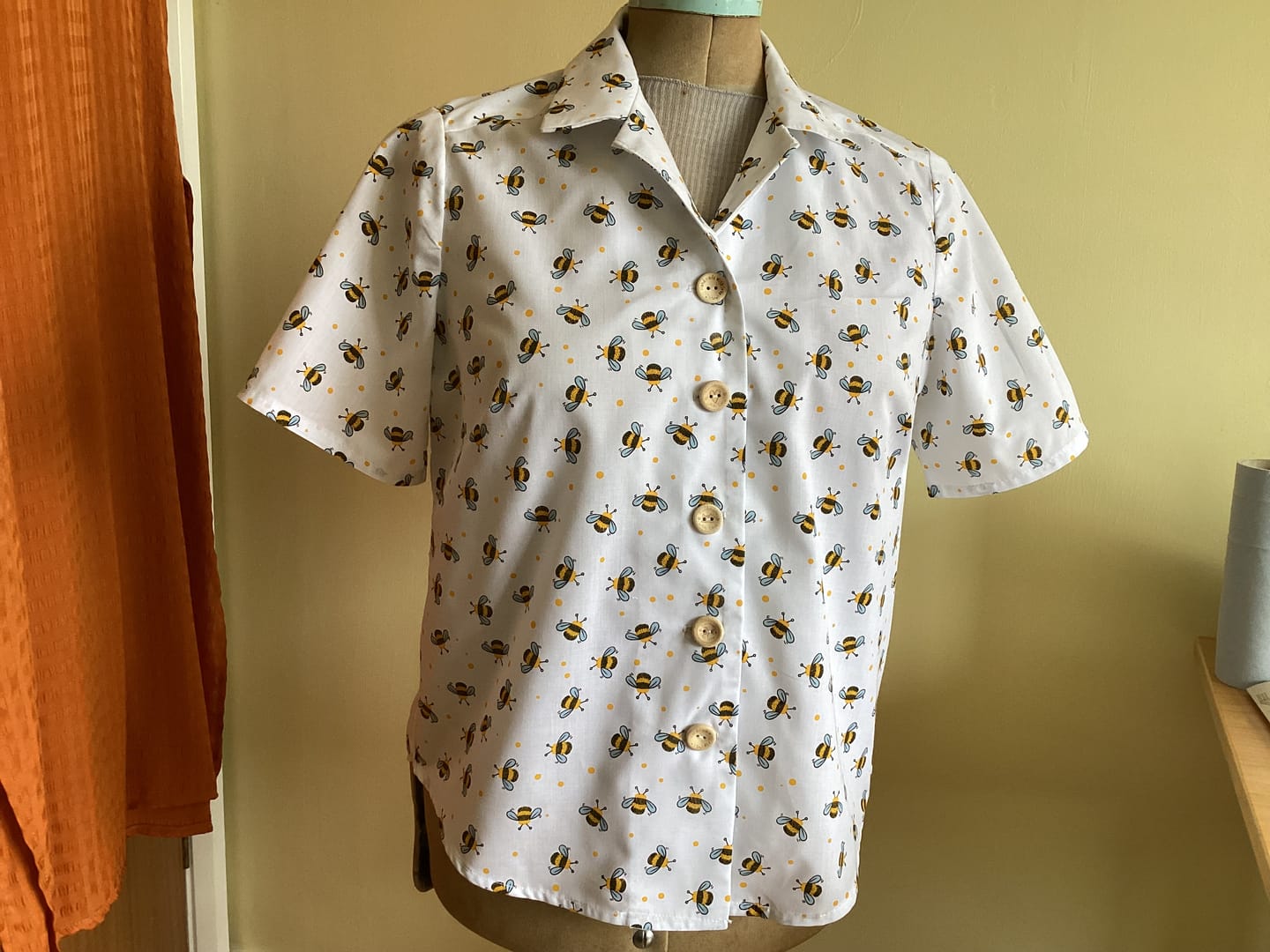 Customer photo review of Bees and Dots Polycotton Fabric