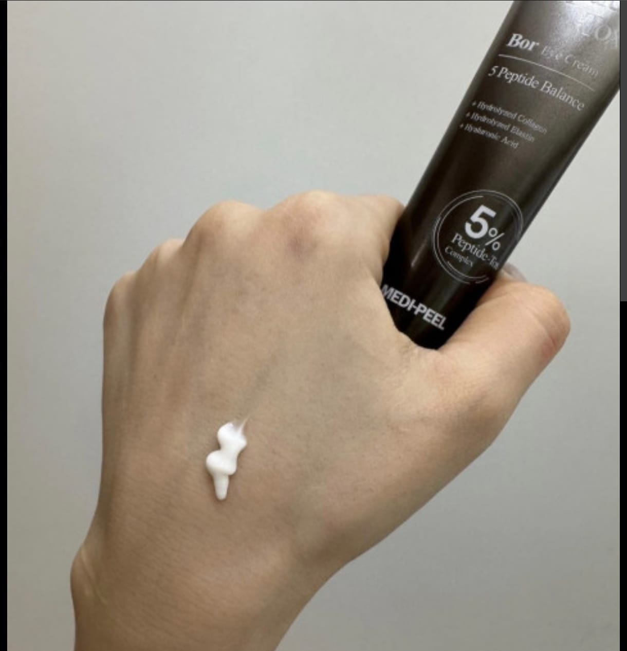 Customer photo review of Liftinga krēms ādai ap acīm ar peptīdu kompleksu Medi-Peel Peptide Bor Tox Eye Cream