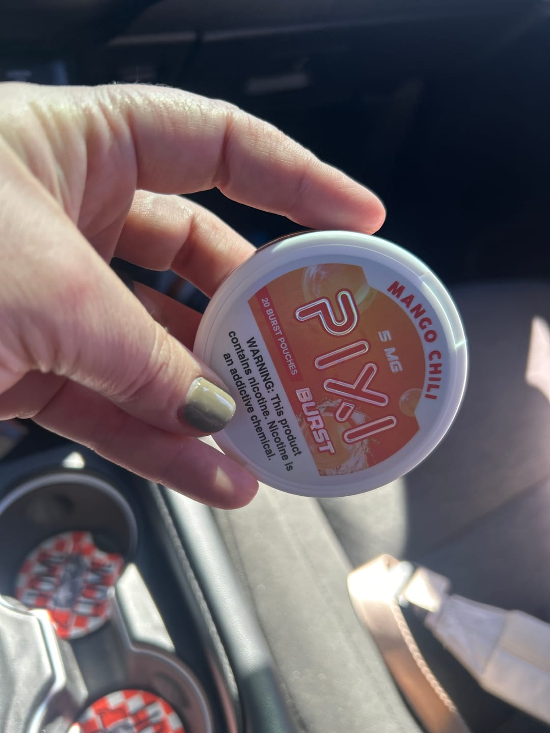 Customer photo review of Burst Nicotine Pouches