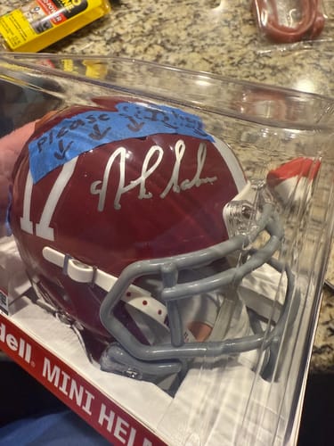 Customer photo review of Nick Saban Autograph Signing
