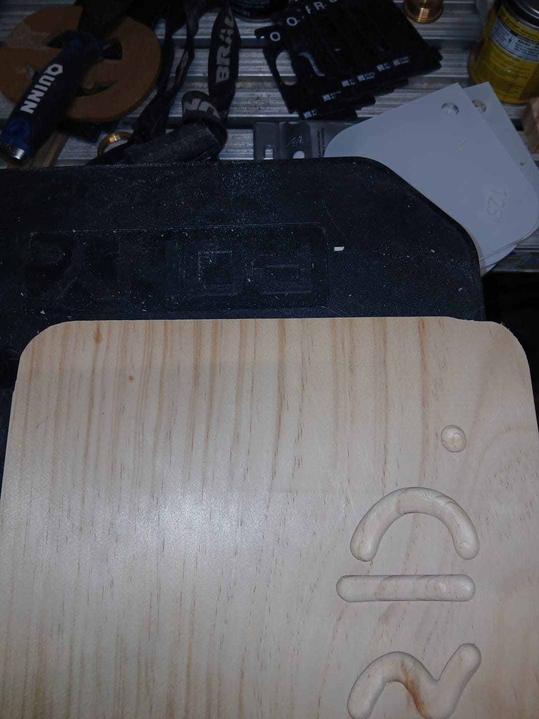 Customer photo review of Ultimate Corner Radius Template Set With 'Finger Safe' Jig