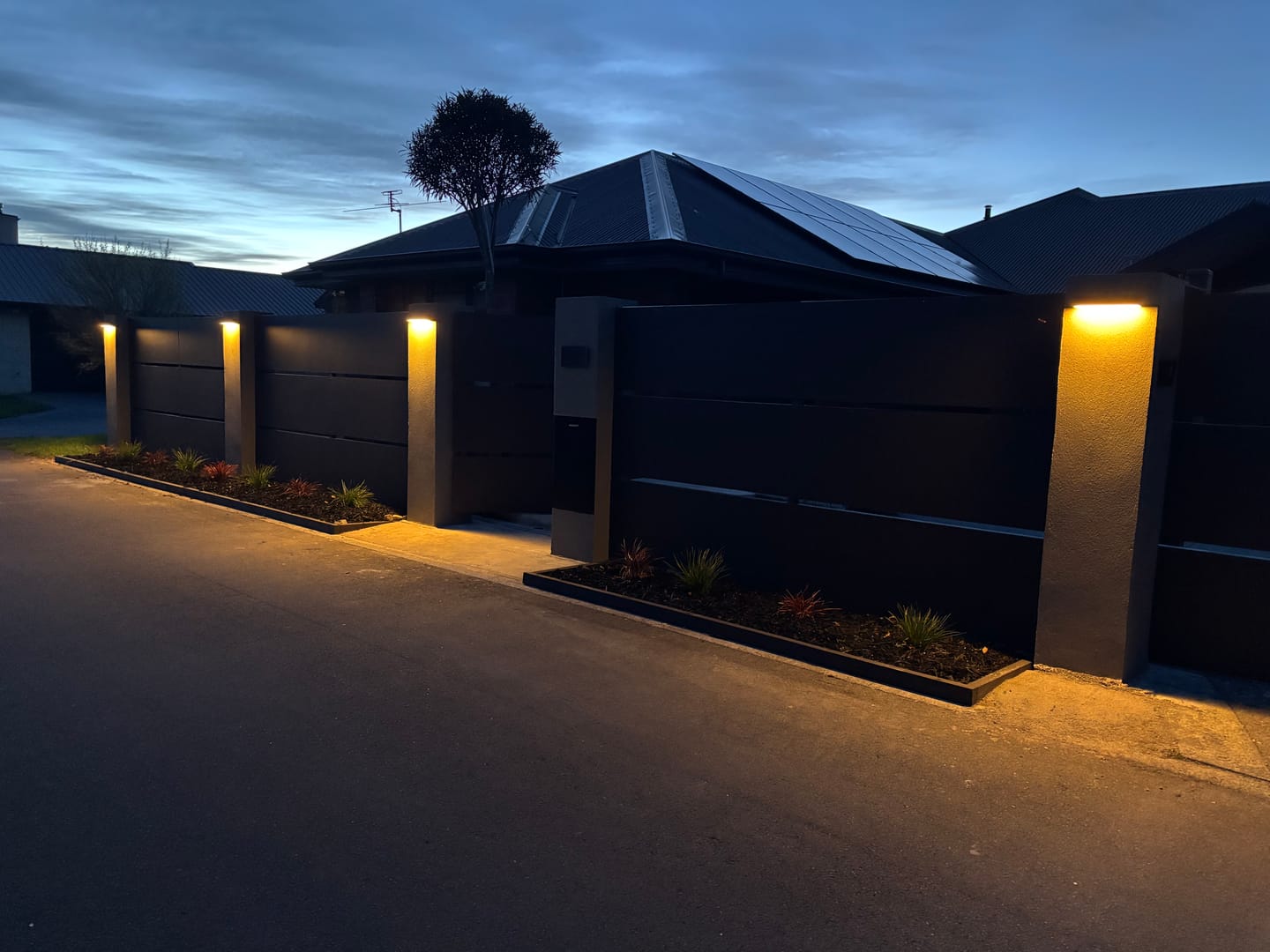 Customer photo review of Solar Wall Light with Motion Sensor