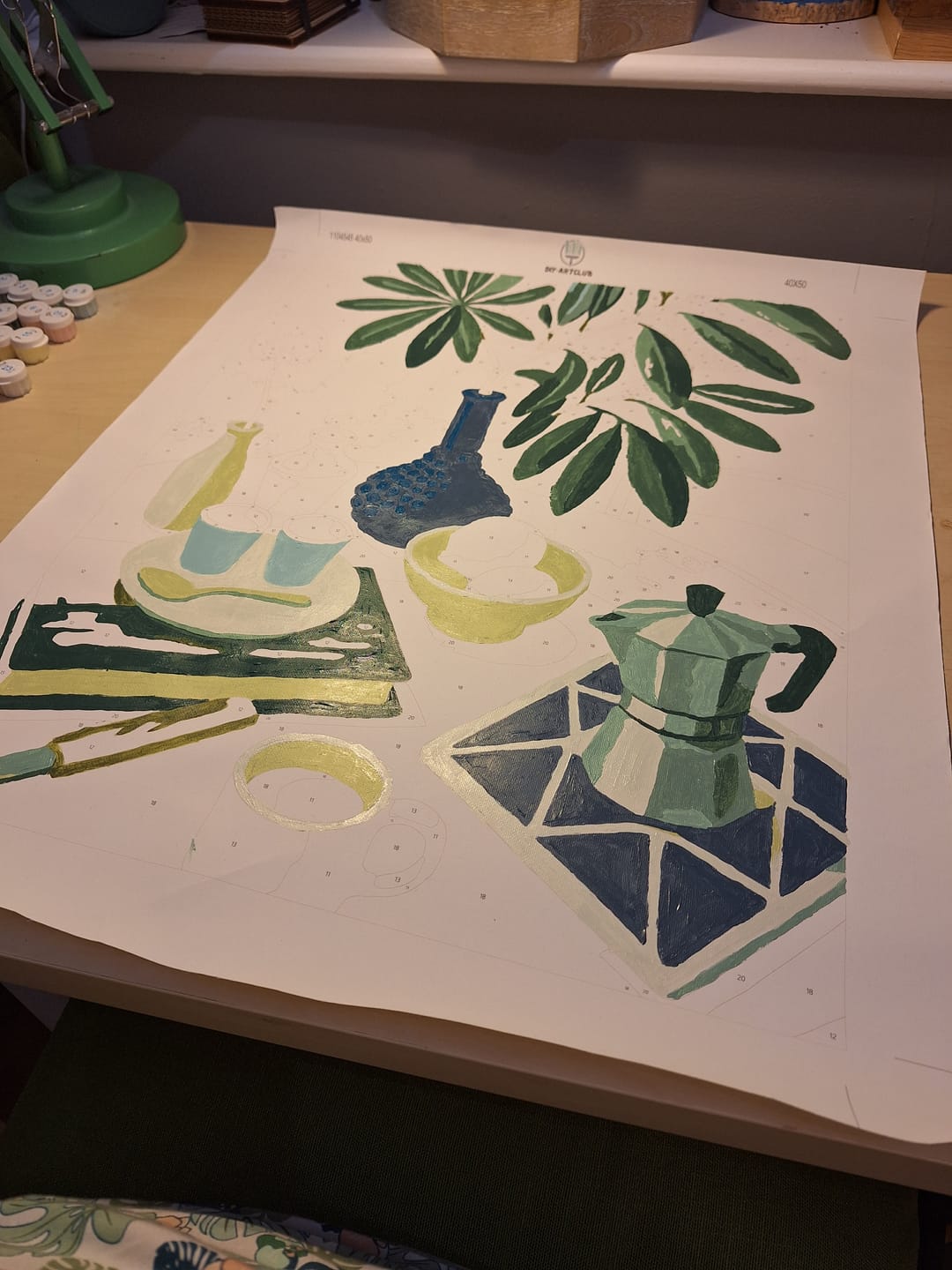 Customer photo review of Lemons & Espresso | Paint by Number