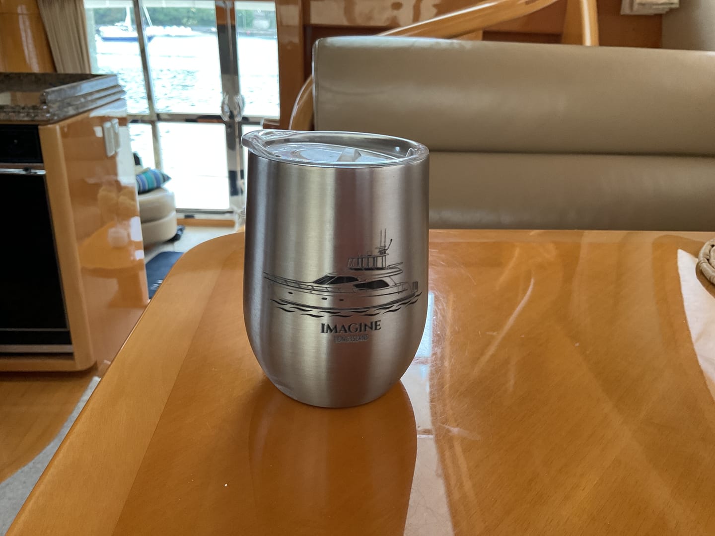 Customer photo review of Custom Wine Tumblers
