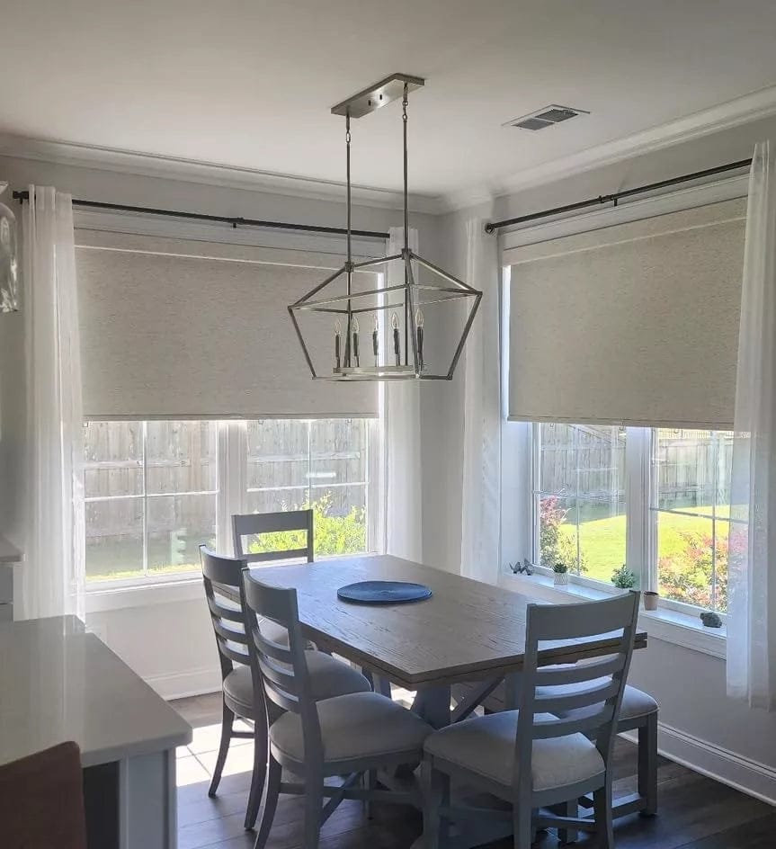 Customer photo review of Bringnox Motorized Roller Shades 100% Blackout Vigor
