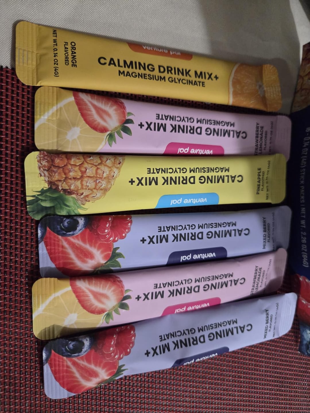 Customer photo review of Magnesium Glycinate Powdered Drink Mix - Variety- 16 Sticks