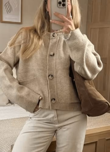 Customer photo review of Zoey Knitted Cardigan