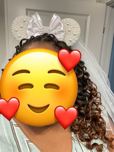 Customer photo review of Bride Sparkle Mickey Ears