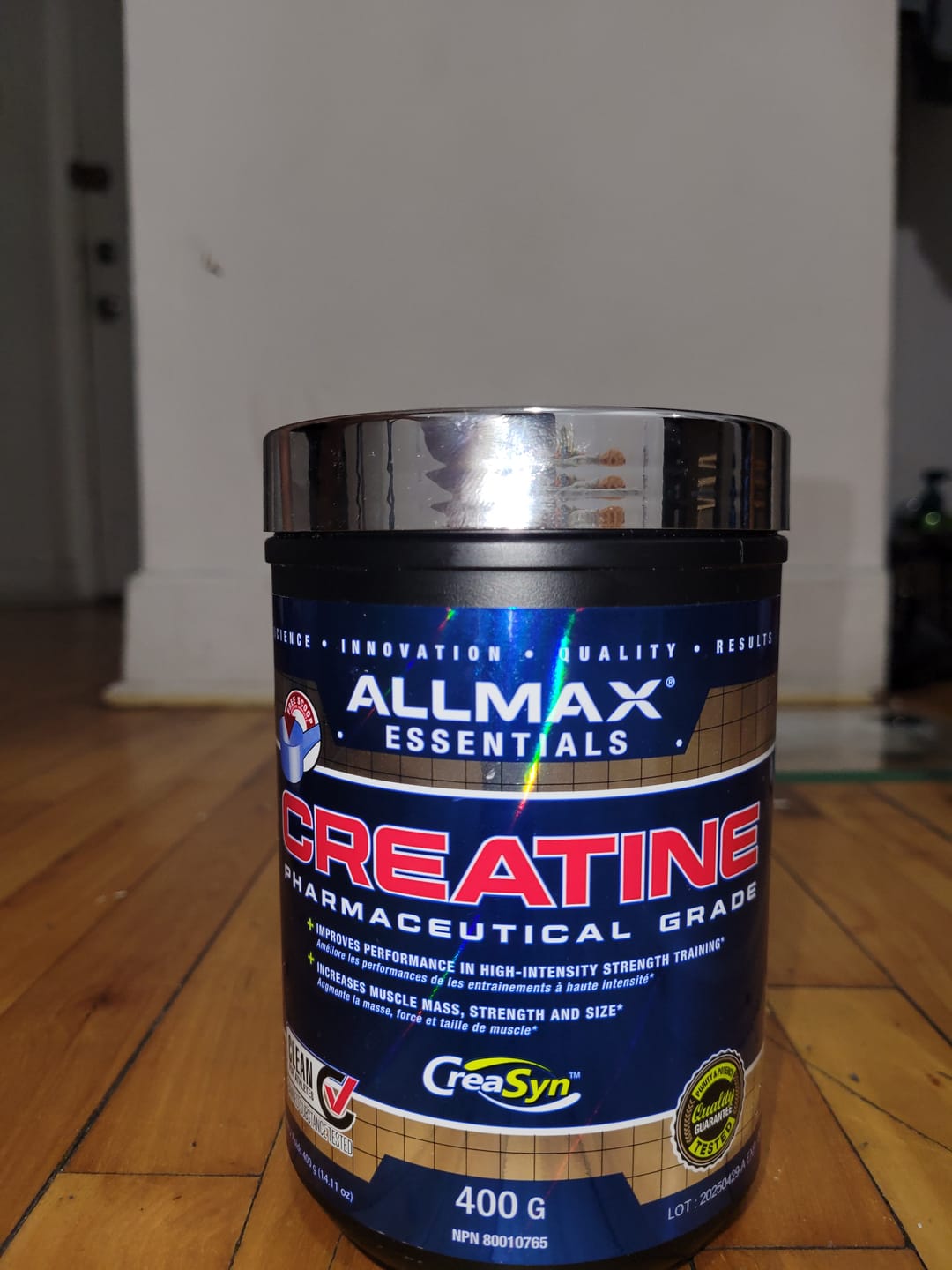 Customer photo review of Allmax - Creatine Monohydrate - 100g-1000g