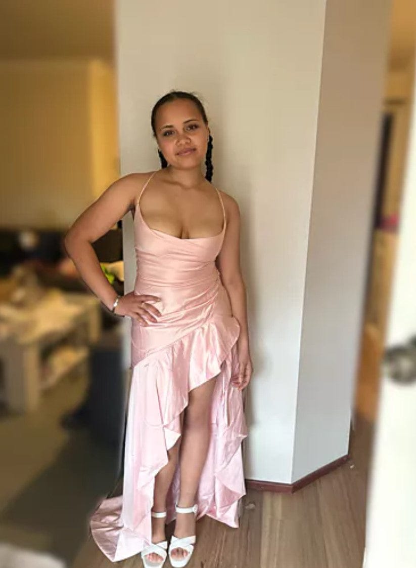 Customer photo review of Samira Robe Longue - Red