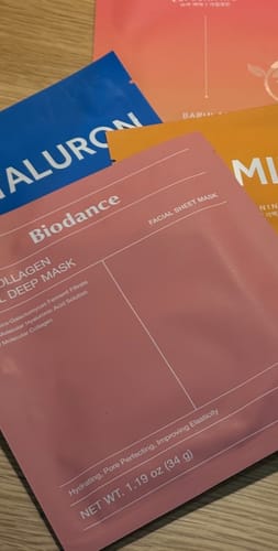 Customer photo review of Nakts hidrogela maska ar kolagēnu Biodance Bio-Collagen Real Deep Mask