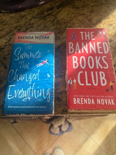 Customer photo review of August's Brenda Novak Book Box