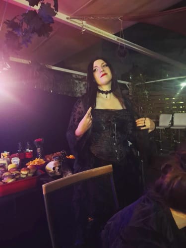 Customer photo review of Halloween Murder Mystery Game Kit - Vampire Ball