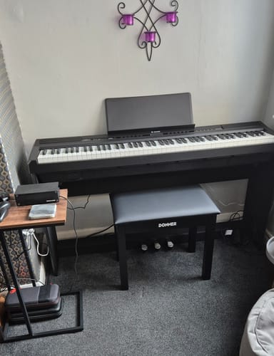 Customer photo review of Donner DEP-20 Portable Weighted Digital Piano with Stand