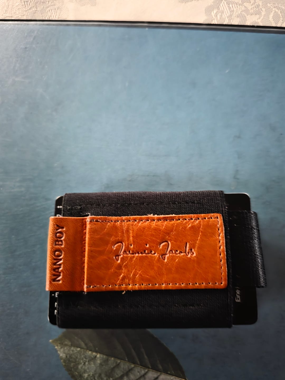 Customer photo review of Nano Boy Pocket card holder wallet with leather coin pocket