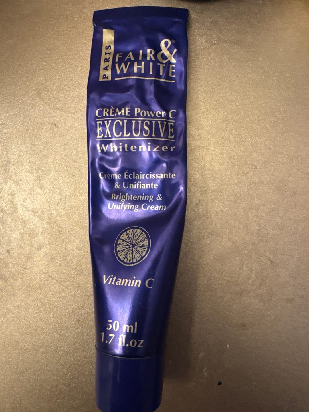 Customer photo review of Fair and White Exclusive Cream with Vitamin C 1.7 Fl oz / 50 gr
