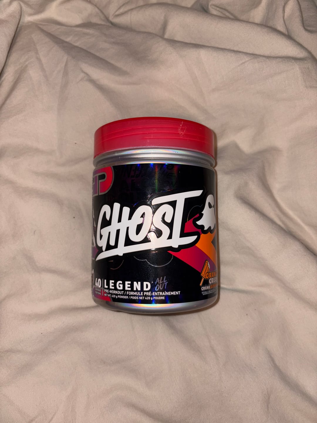 Customer photo review of Ghost - Legend All Out - Pre-Workout - 400g