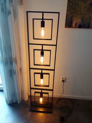 Customer photo review of Vloerlamp Cosmo - Antraciet - Metaal