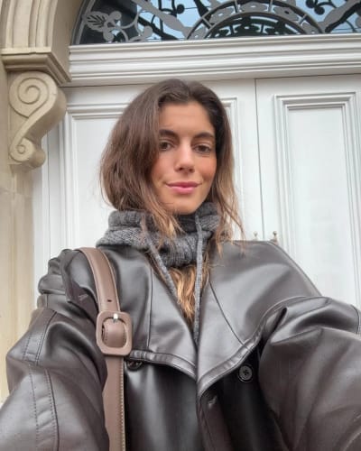 Customer photo review of Claire Vegan Leather Jacket