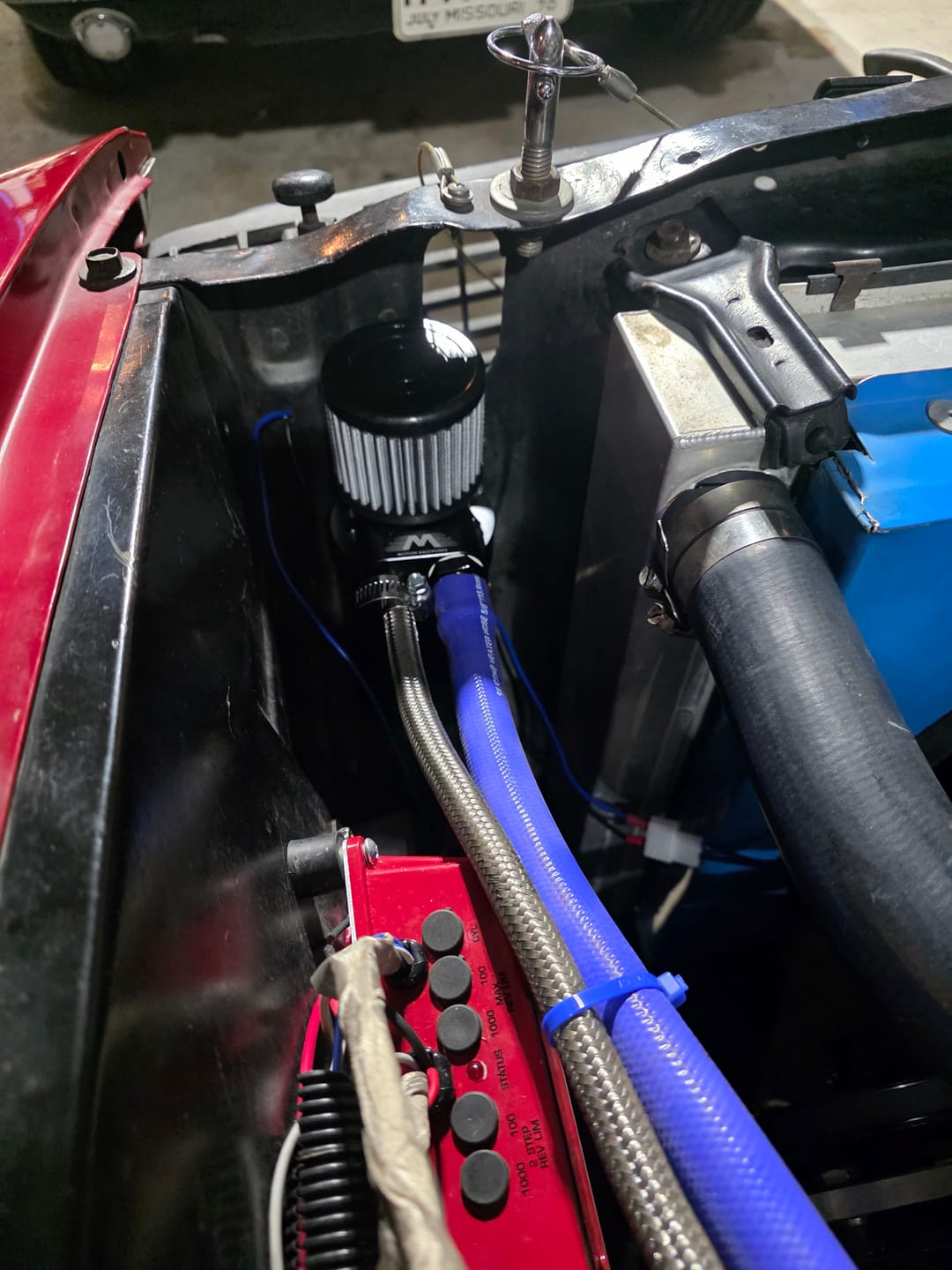 Customer photo review of Top Loader Billet Internally Baffled Oil Catch Can (Dual 10AN Port)