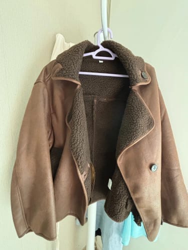 Customer photo review of Lilly Faux Leather Jacket