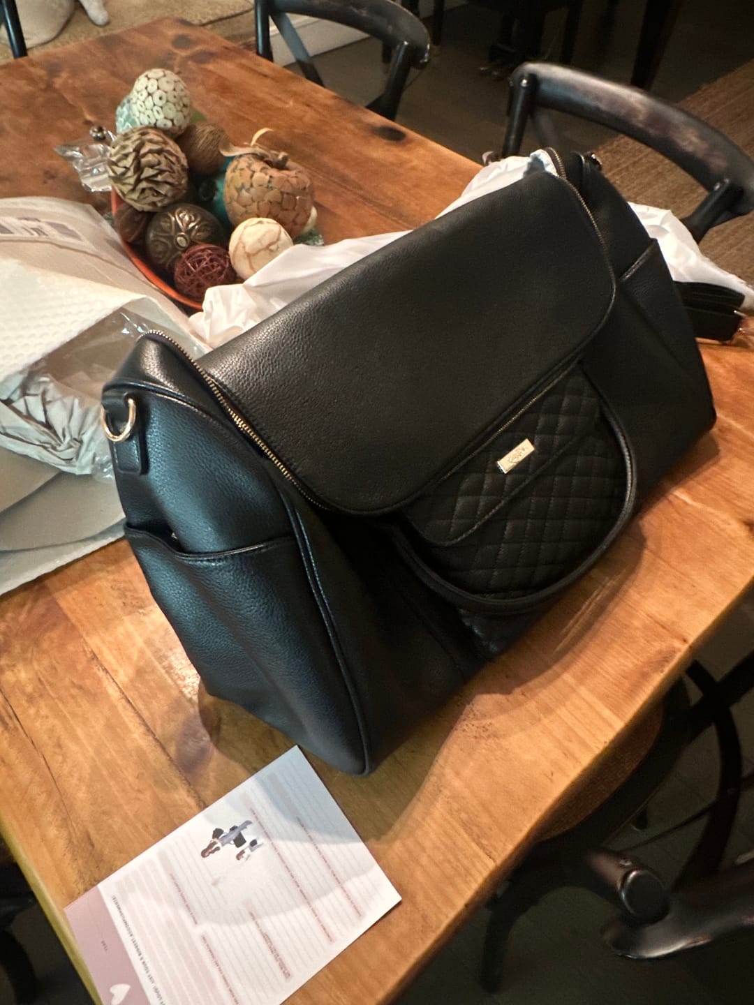 Customer photo review of Weekender Travel Bag | Ebony Black