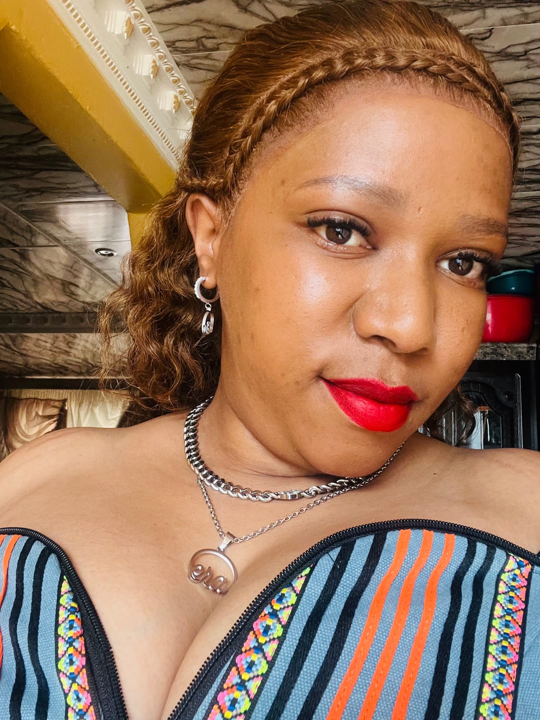 Customer photo review of Silver Era Necklace
