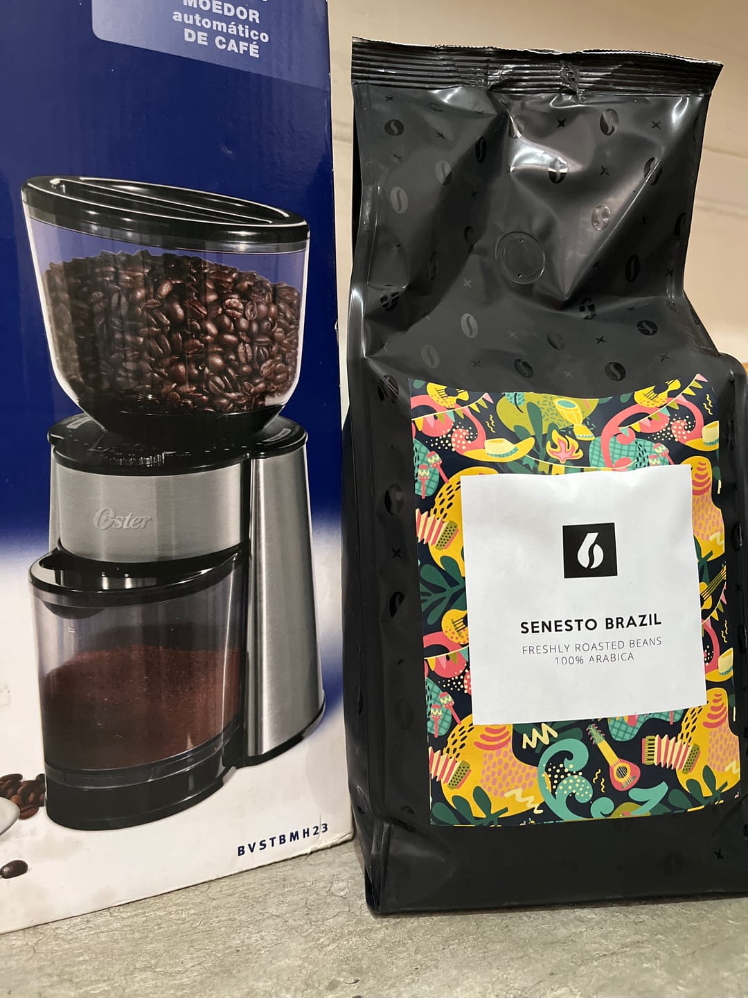 Customer photo review of Café en grano Brasil 1kg