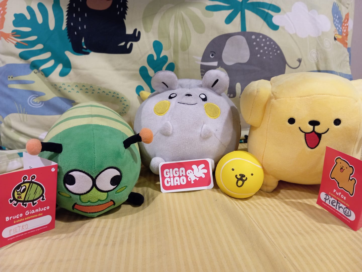 Customer photo review of PREORDINE SEGRETO Peluche Fufus + Albo Fumetti e Risate!