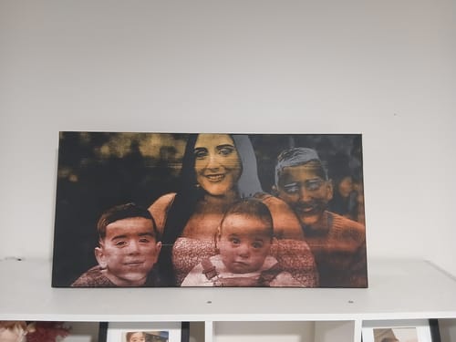 Customer photo review of PulseArt - Custom Laser Paintings