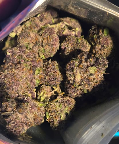 Customer photo review of Purple Trainwreck Indoor  - 28 Grams - Sativa