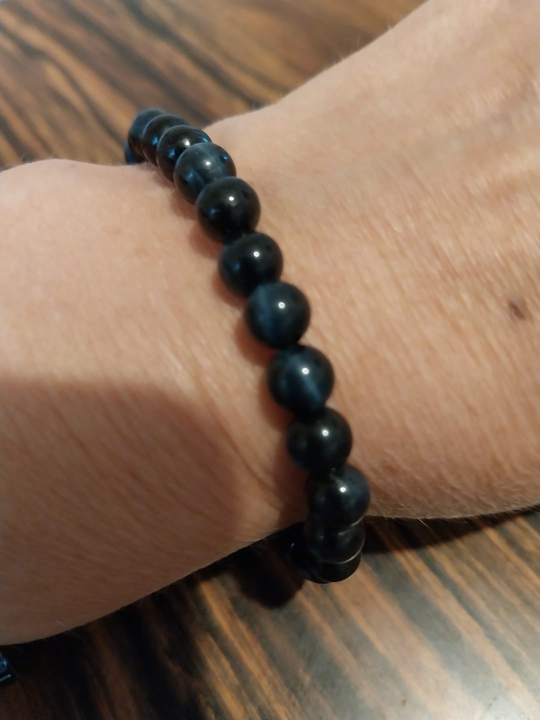 Customer photo review of Bracelet "Ange Gardien" en Oeil de Faucon
