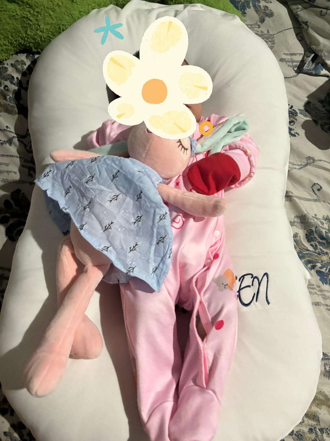 Customer photo review of Organic Kapok Infant Lounger | Co-Sleeping, Lounging, Play-Time