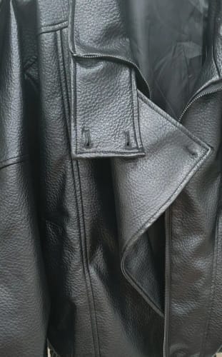 Customer photo review of Lucille Asymmetrical Leather Jacket