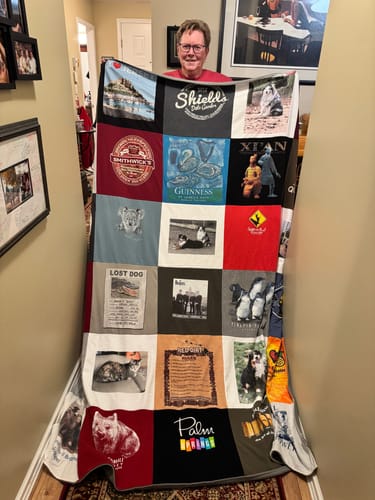Customer photo review of Premium T Shirt Quilt