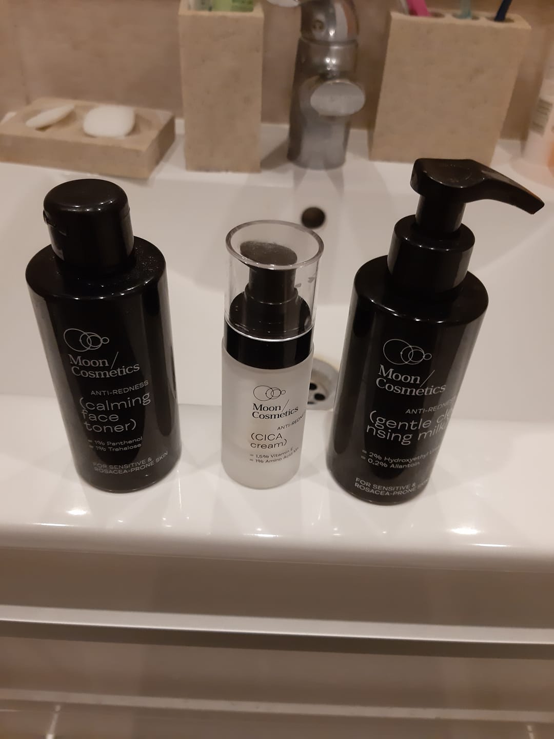 Customer photo review of Veido prausiklis nuo raudonio