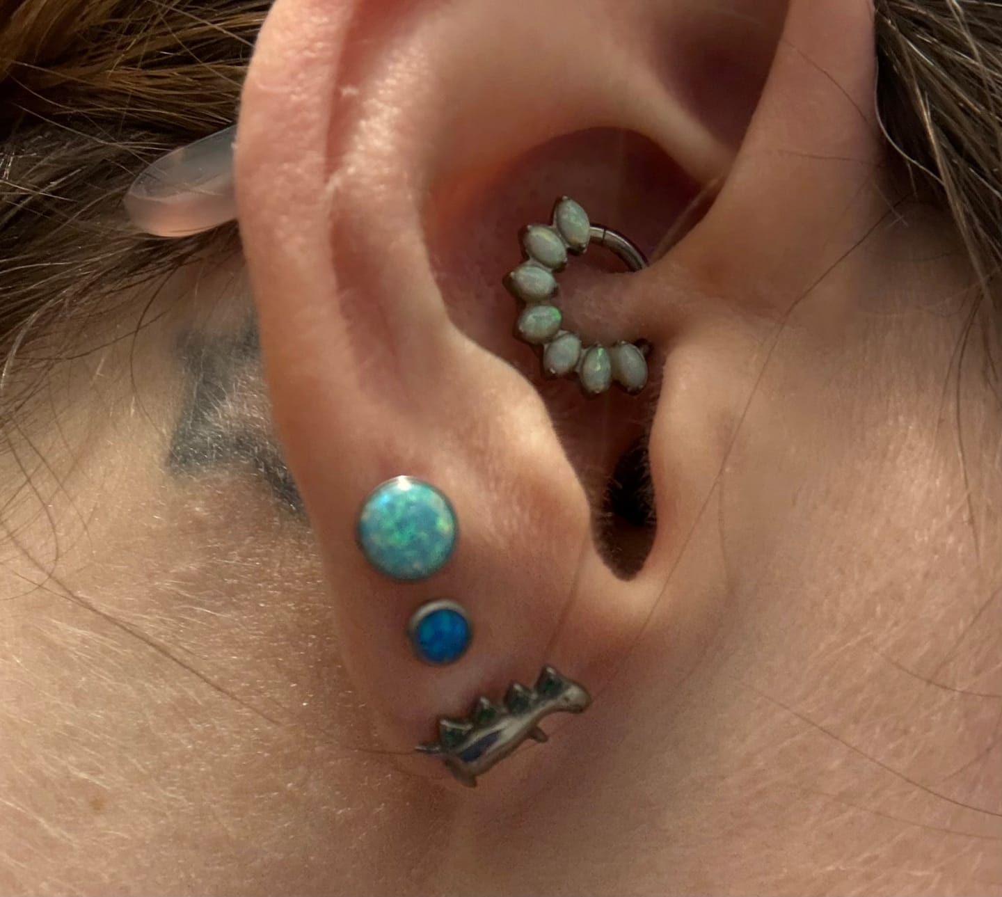 Customer photo review of Junipurr Titanium Bezel-set Cabochon End