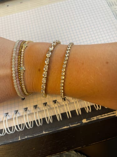 Customer photo review of Oval Tennis Bracelet