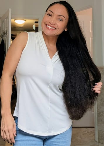 Customer photo review of Hidden Waterfall™ Shampoo Bar for Growth | Sweet-Musk Scent