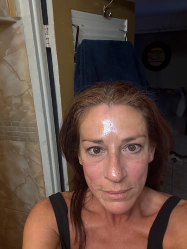 Customer photo review of Collagen Night Wrapping Mask